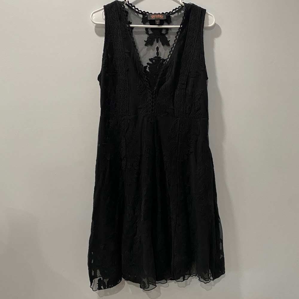 Shyanne Western Black Lace Dress